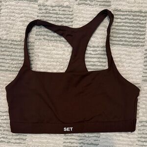 Women's Brown Sports Bra. Luxeform